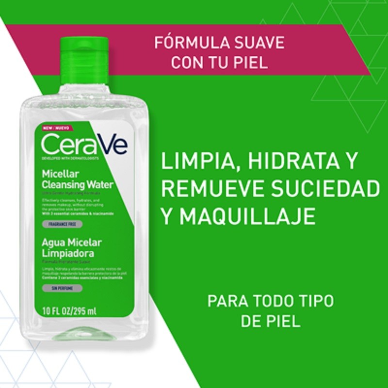 CERAVE Agua Micelar Limpiadora 295ml-4