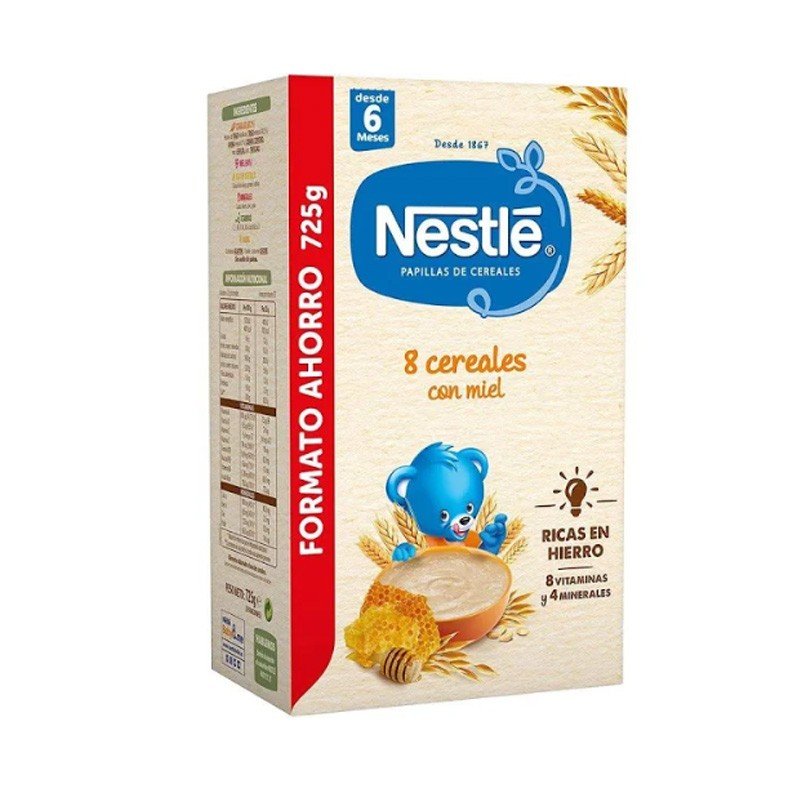 NESTLÉ Papilla 8 cereales con Miel +6m 725 gr-1