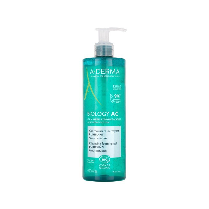 A-Derma Biology-Ac Gel Limpiador Purificante 400 ml-2