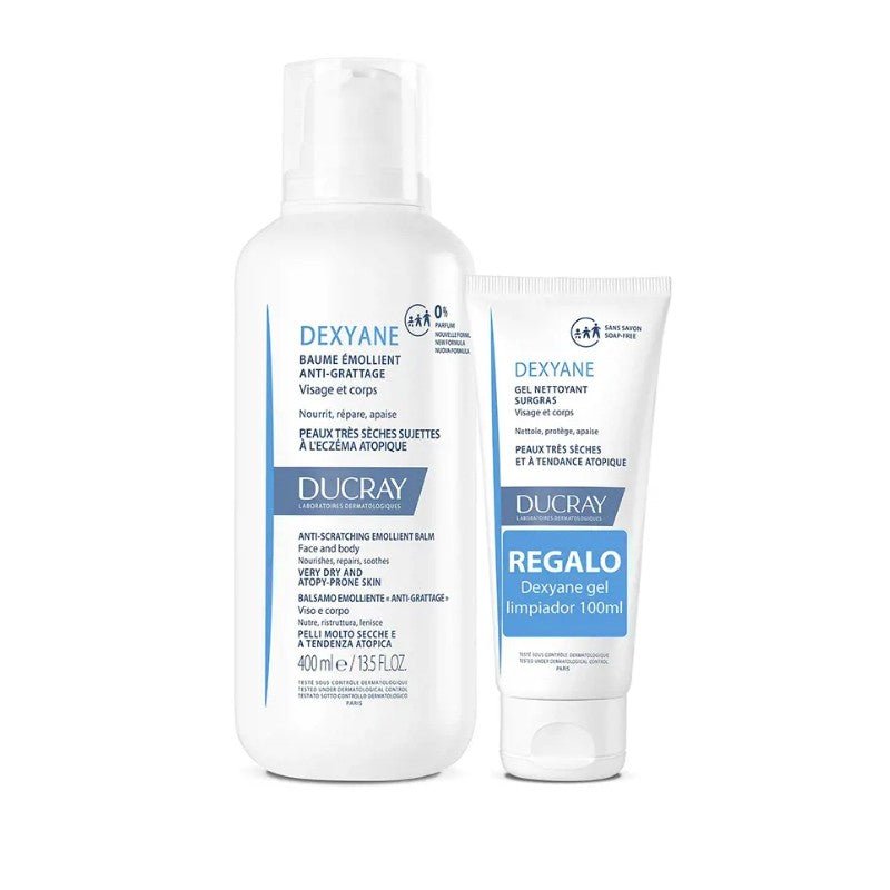DUCRAY Dexyane Bálsamo 400 ml + Dexyane Gel Limpiador 100 ml de REGALO-1