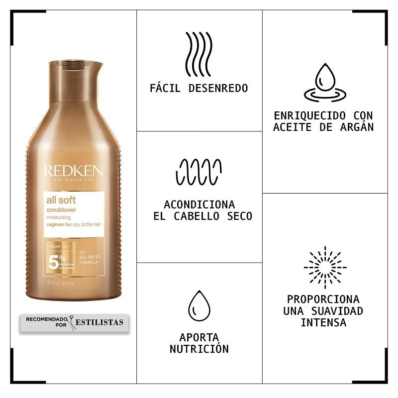 Redken All Soft Acondicionador 300ml-2