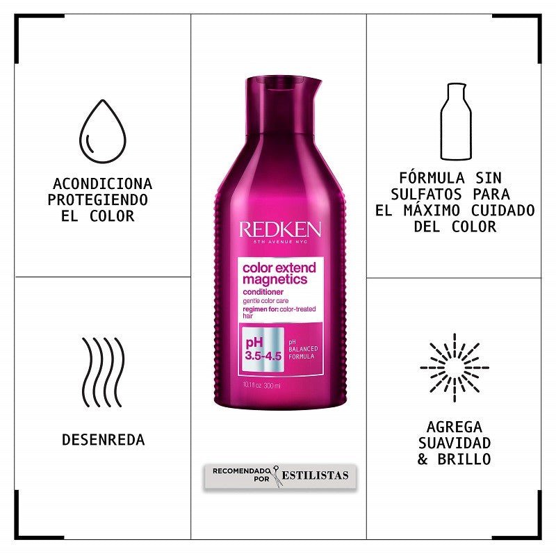 Redken Color Extend Magnetics Acondicionador 300ml-5