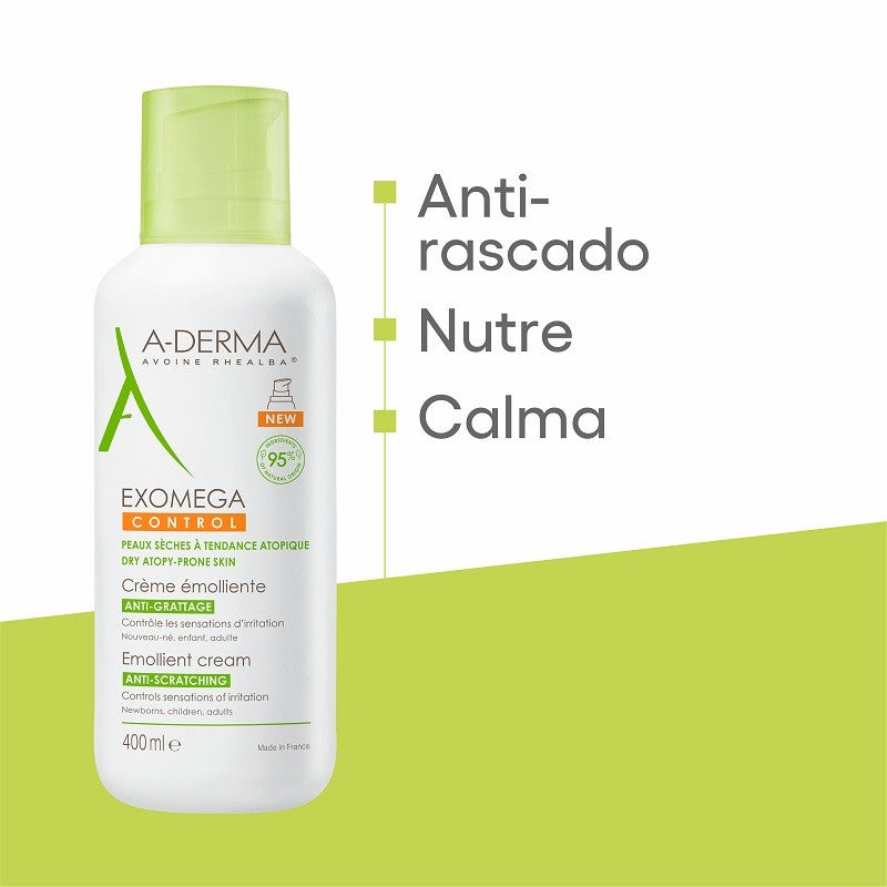 A-DERMA Exomega Control Crema Emoliente 400ml-3