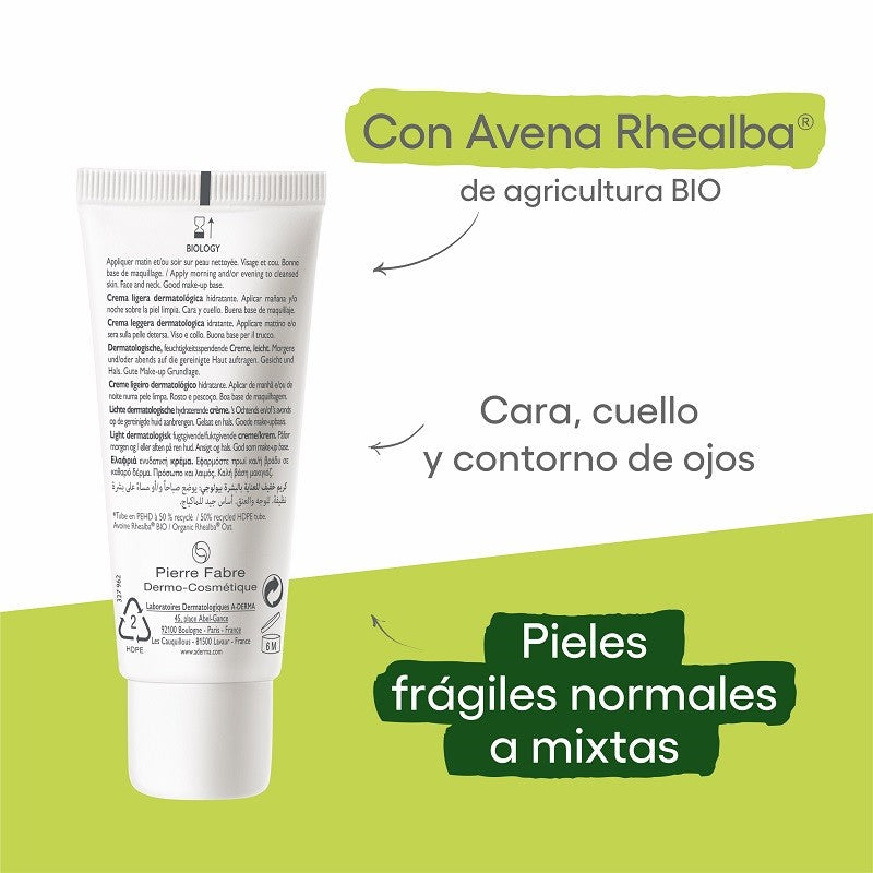 A-DERMA Biology Crema Ligera Dermatológica Hidratante BIO 40ml-4