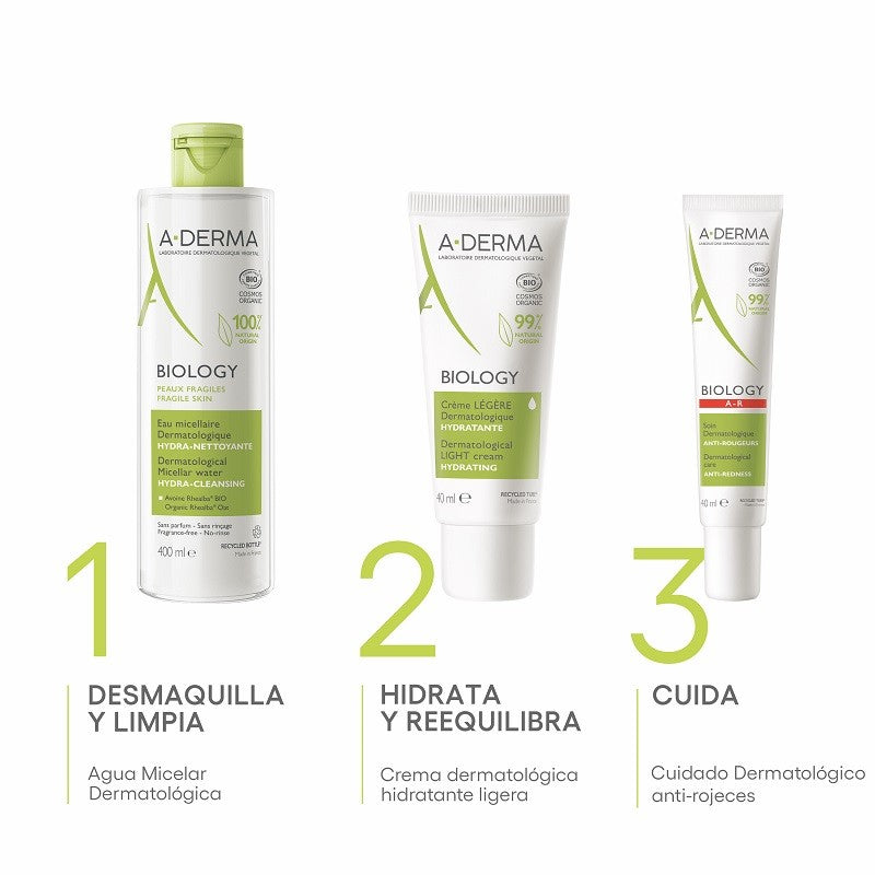 A-DERMA Biology Crema Ligera Dermatológica Hidratante BIO 40ml-5