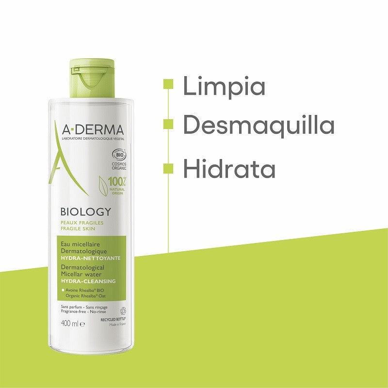 A-DERMA Biology Agua Micelar Dermatológica 400ml-2