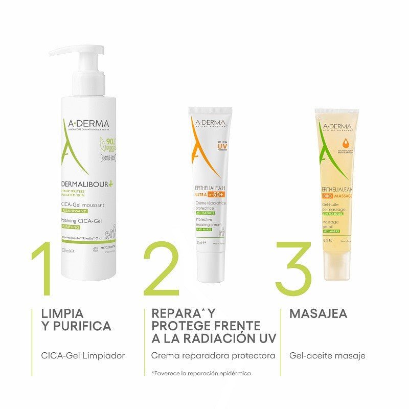 A-DERMA Epitheliale AH Ultra Crema Reparadora Protectora SPF 50+ (40ml)-5