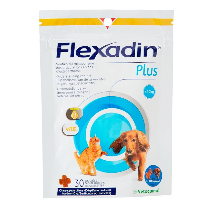 Vetoquinol Flexadin Plus Min -10 Kg (Chiens et Chats) 30 Comprimés
