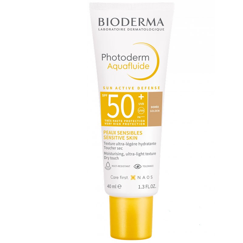 BIODERMA PHOTODERM Max Aquafluido Toque Seco Color Dorado SPF50+ (40ml)-1