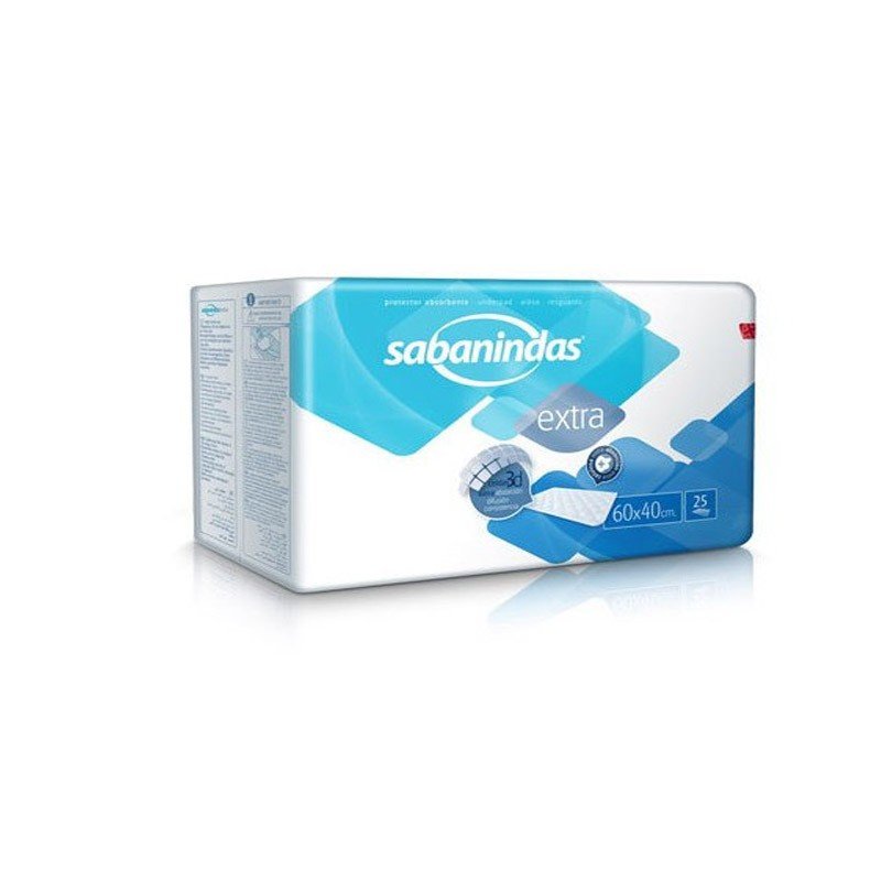 SABANINDAS Extra Protector Absorbente Pequeño 60x40cm 25 uds-1