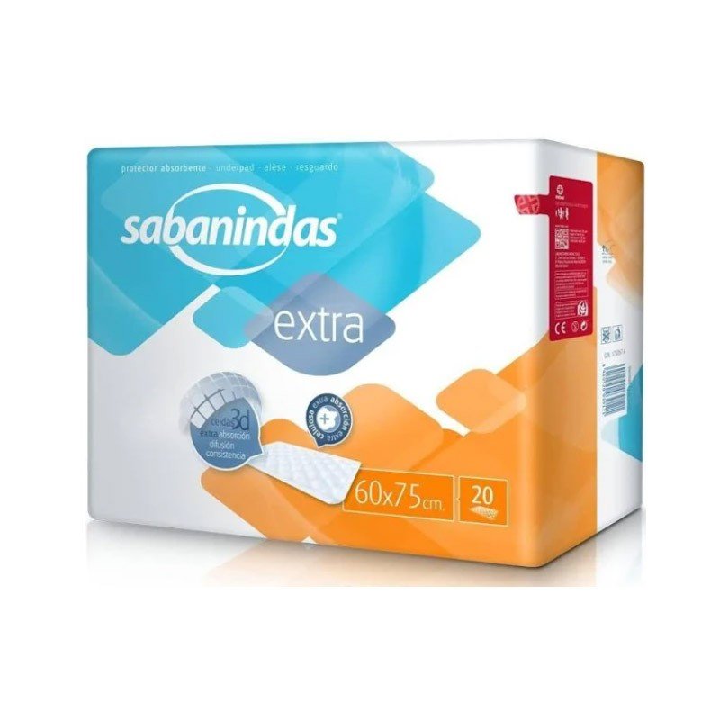 SABANINDAS Extra Protector Absorbente Grande 60x75cm 20 uds-1