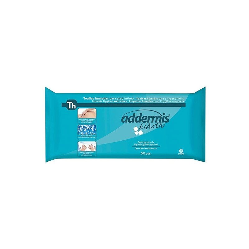 ADDERMIS Biactiv Toallitas Húmedas 60 uds-1