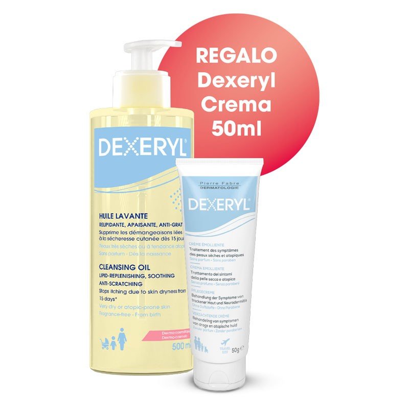 DEXERYL Aceite Limpiador 500ml + Crema Emoliente 50 ml de Regalo-2