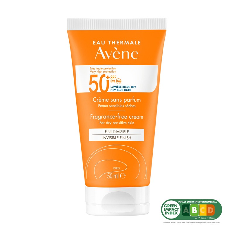 AVENE Crema Solar SPF50+ Sin Perfume 50 ml-1