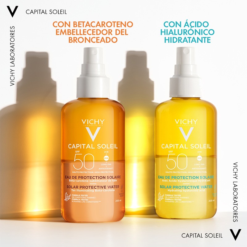 VICHY Capital Soleil Agua de Protección Solar Hidratante Spf50 (200ml)-8