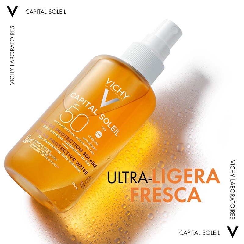 VICHY Capital Soleil Agua de Protección Solar Luminosidad Spf50 (200ml)-4