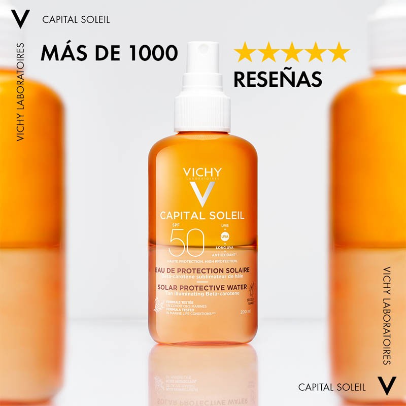 VICHY Capital Soleil Agua de Protección Solar Luminosidad Spf50 (200ml)-12