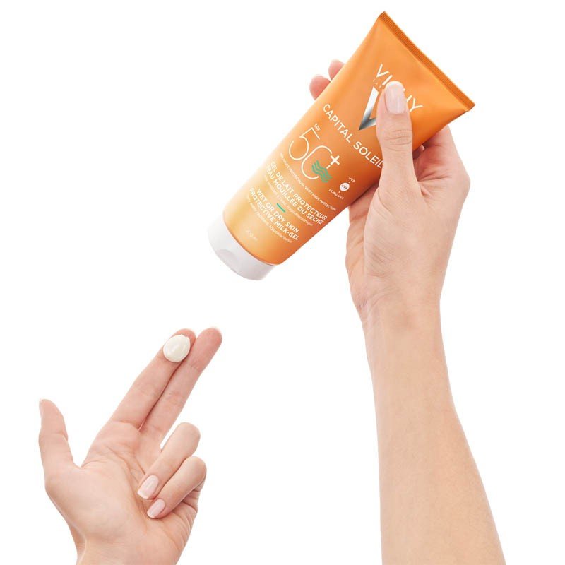 VICHY Capital Soleil Emulsión Facial Tacto Seco Con Color SPF50 50ml-5