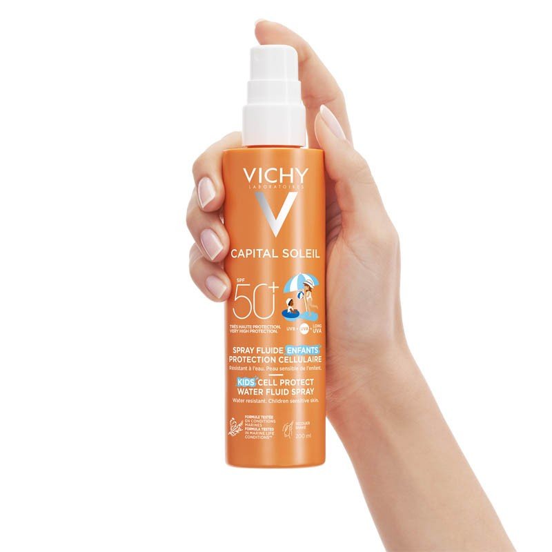 VICHY Capital Soleil Spray Niños SPF50 (200ml)-4