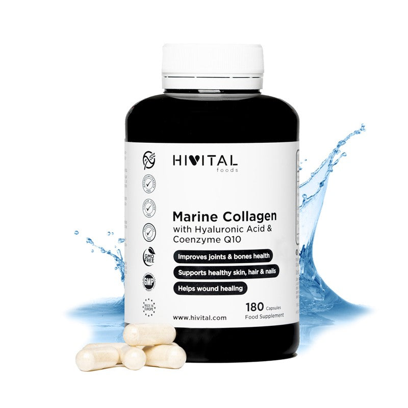 Hivital Colágeno Marino con Ácido Hialurónico 180 cápsulas-1