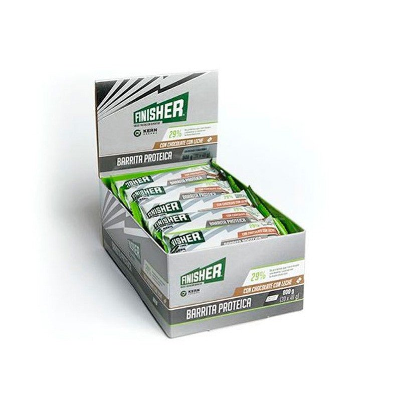 FINISHER Barrita Energética con Chocolate con Leche y Pepitas de Chocolate Negro 20 barritas-2