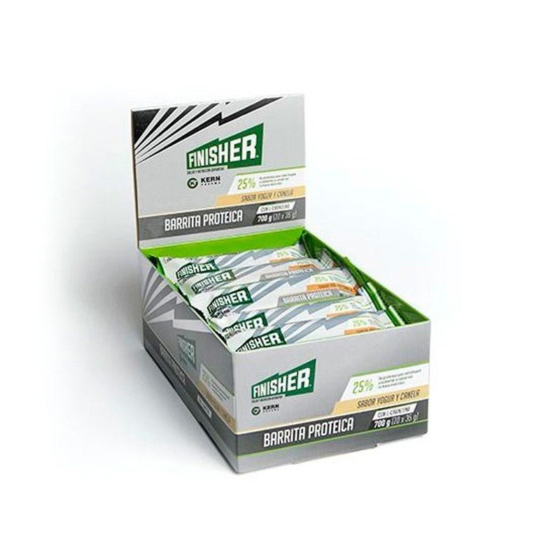 FINISHER Barrita Proteica sabor Yogur y Canela con Chocolate Blanco 20 barritas-2