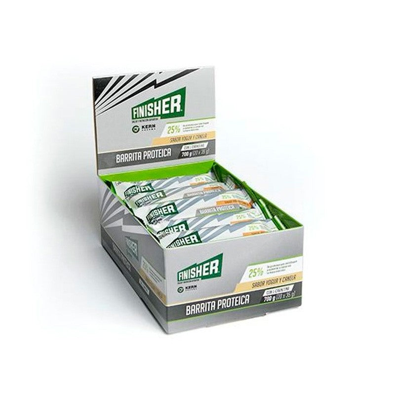 FINISHER Barrita Proteica sabor Yogur y Canela con Chocolate Blanco 20 barritas-2
