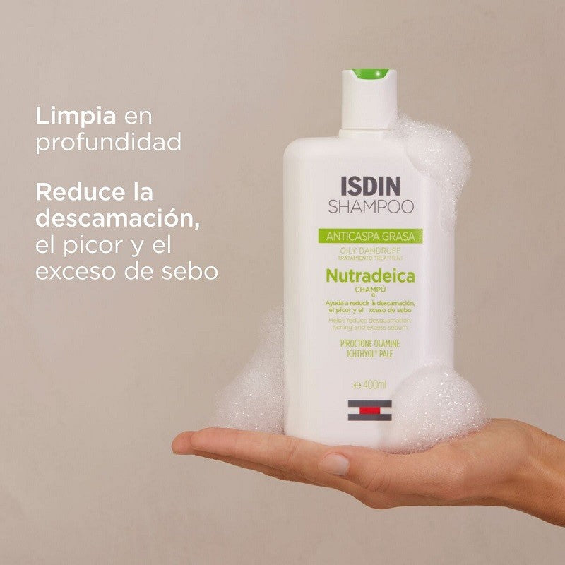 ISDIN Nutradeica Champú Anticaspa Grasa 200ML-2