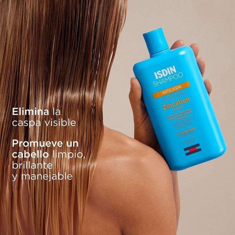 ISDIN Zincation Champú Anticaspa Uso Frecuente 400ml-3
