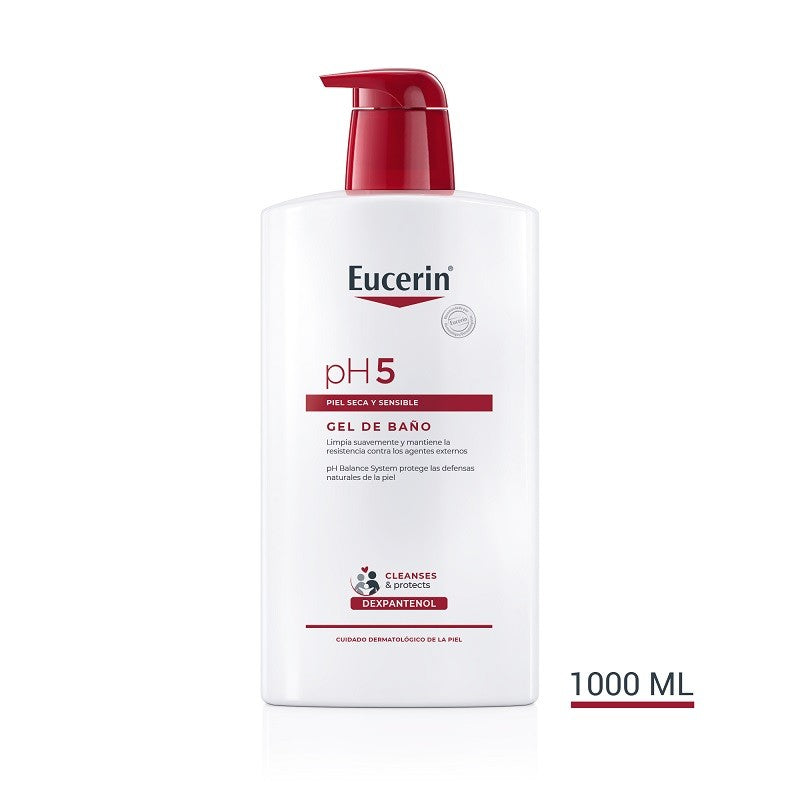 EUCERIN pH5 Gel de Baño Piel Seca y Sensible 1L-2