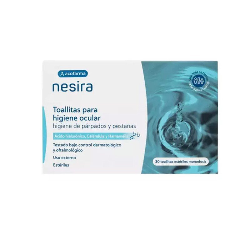 Nesira Toallitas para Higiene Ocular 30 uds-1