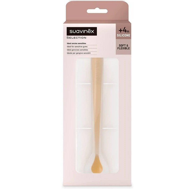 SUAVINEX Cuchara de Silicona para Bebé Amarilla-1