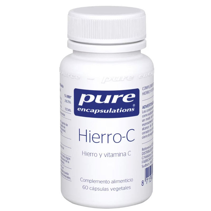 Pure Encapsulations Hierro C 60 cápsulas-1