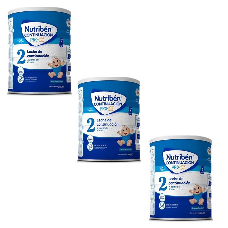 NUTRIBÉN Continuación Pro Alfa 2 Leche de Continuación Pack 3x800gr-1
