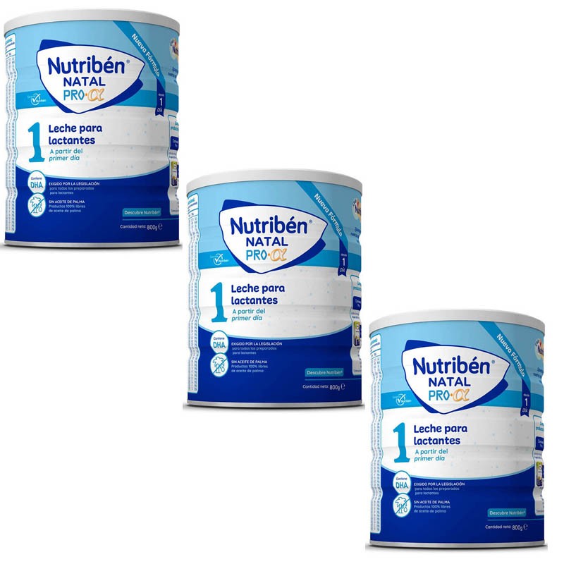 NUTRIBÉN Natal 1 - Pro Alfa Pack 3x800G-1