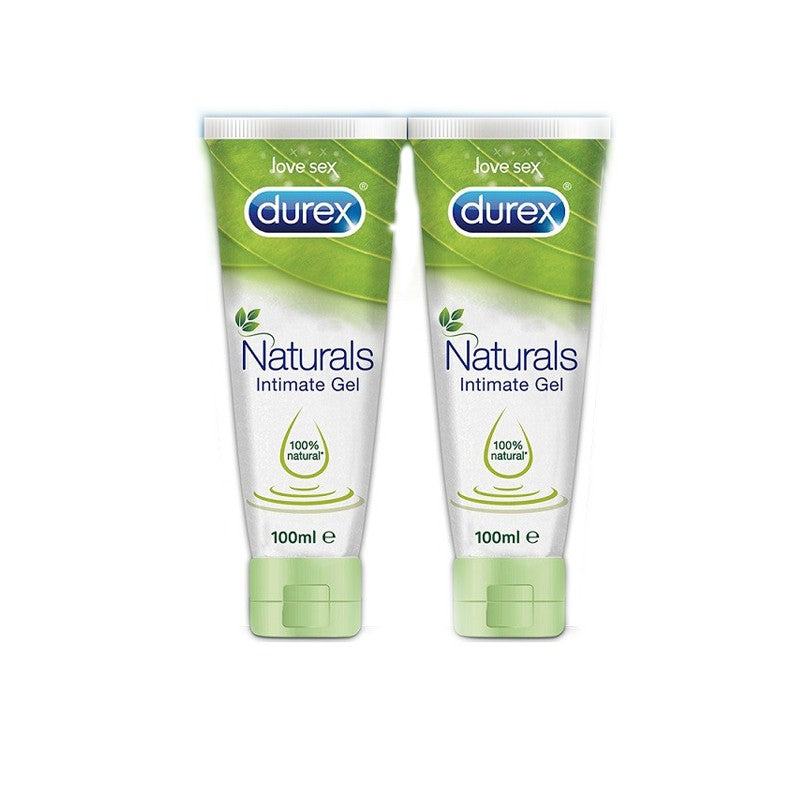 DUREX Naturals Gel Duplo Lubricante Íntimo Pure 100% Natural 2x100ml-1