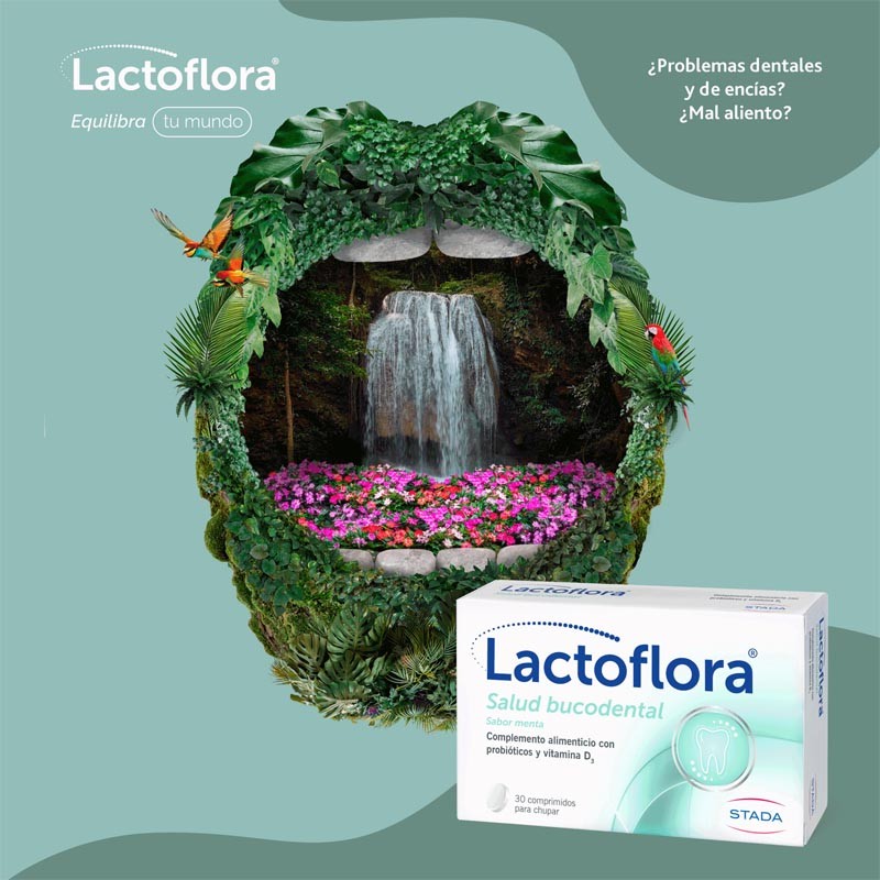 LACTOFLORA Salud Bucodental Sabor Menta 30 Comprimidos-5
