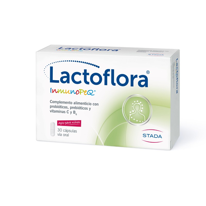 LACTOFLORA Probióticos InmunoPEQ 30 Cápsulas-1