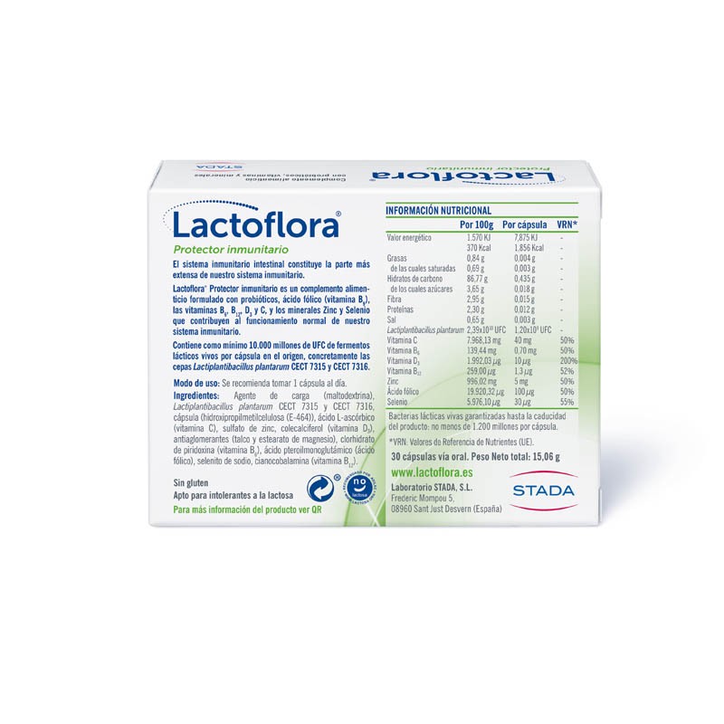 LACTOFLORA Protector Inmunitario Adultos 30 Cápsulas-2