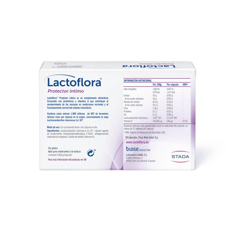 LACTOFLORA Protector Íntimo 20 Cápsulas-2