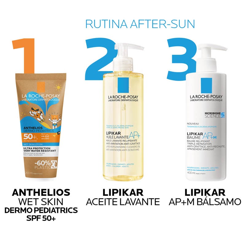 ANTHELIOS Dermo-Pediatrics Wet Skin Lotion SPF50+ LA ROCHE POSAY Duplo 2x200ml-12
