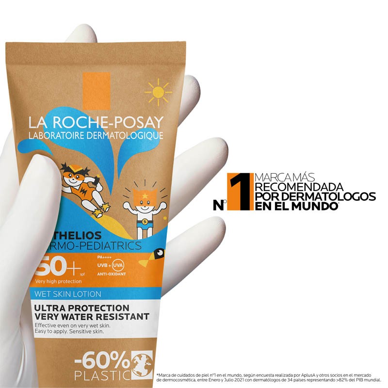 ANTHELIOS Dermo-Pediatrics Wet Skin Lotion SPF50+ LA ROCHE POSAY Duplo 2x200ml-16