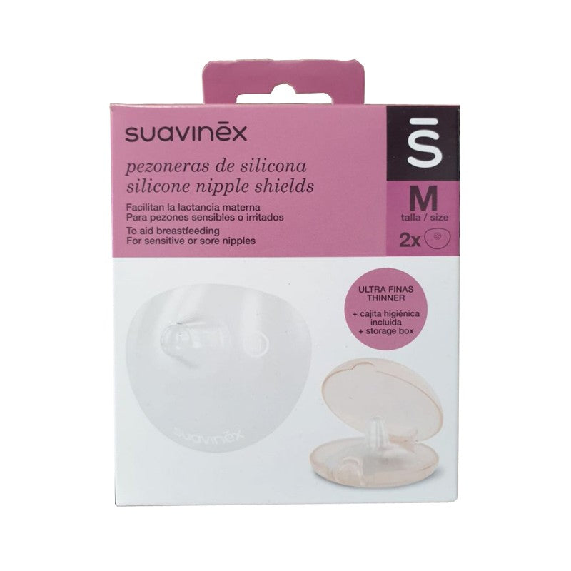 Suavinex Pezoneras de Silicona Talla M 2 Unidades-1