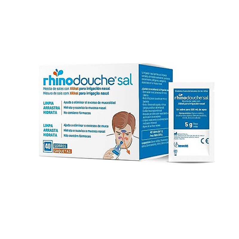 Rhinodouche Sal Limpieza Nasal 40 sobres-1