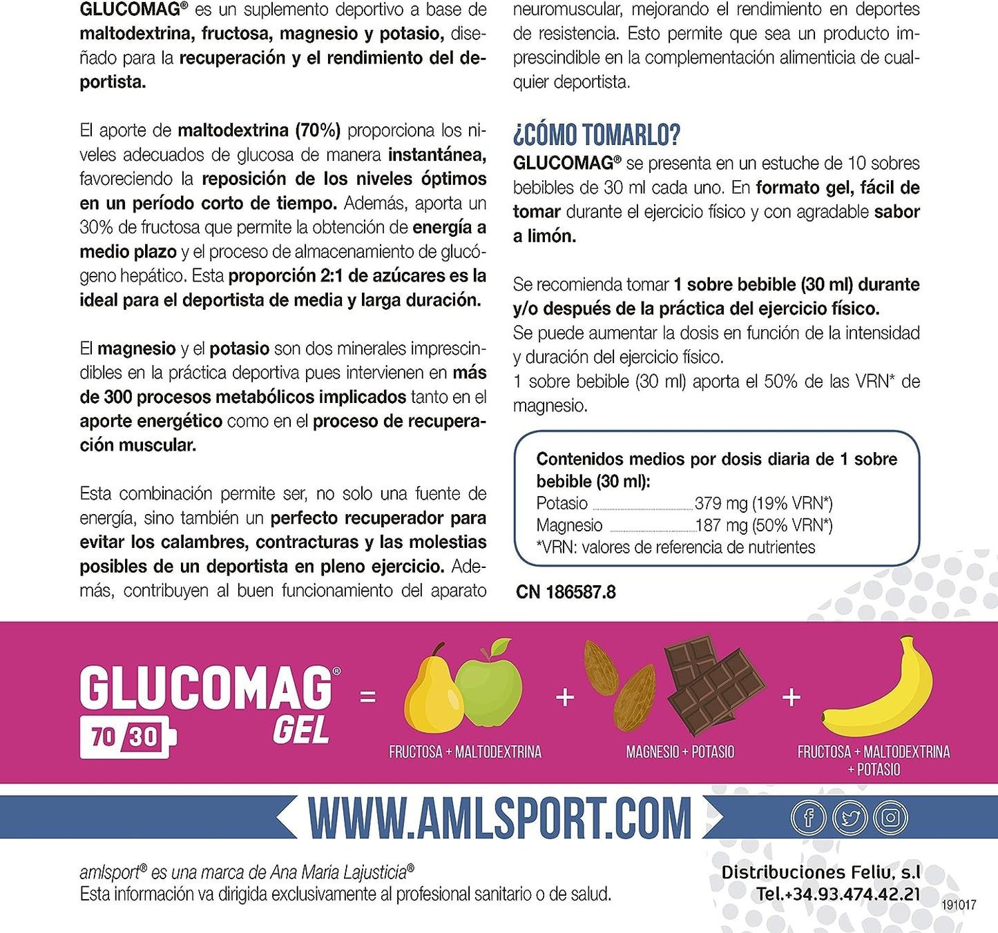 Amlsport Glucomag 70/10 Gel 30ml x 10 sobres-5