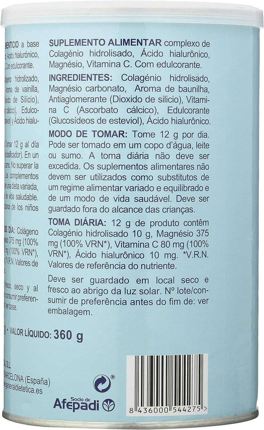 Integralia Colageno Soluble Plus Vainilla 360 Gramos-3