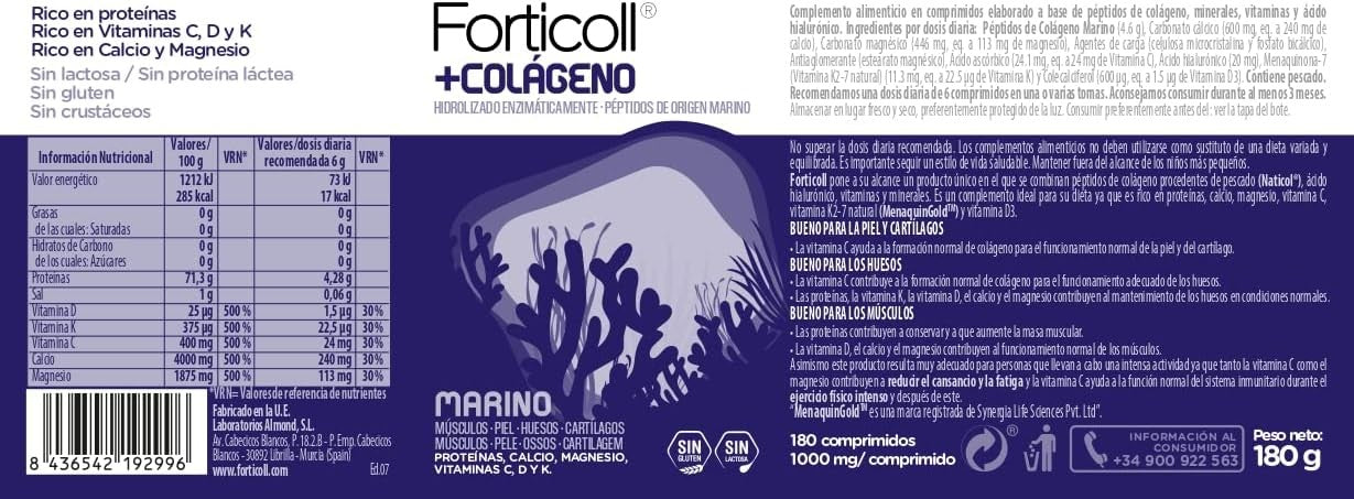 Naturgreen Almond Colageno Marino 180 Comprimidos-5