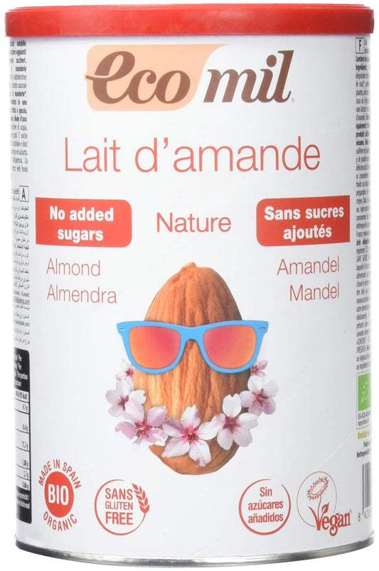 Nutriops Ecomil Almendra Nature Sin Azúcar 400g-1
