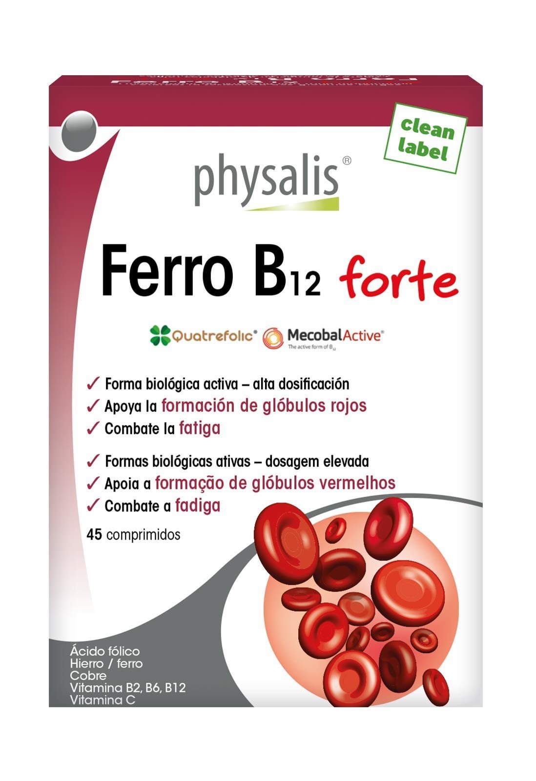 Physalis Ferro B12 Forte 45 Comprimidos-1