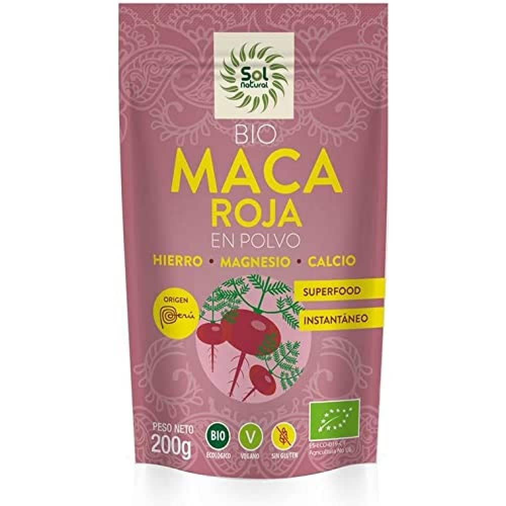 Solnatural Maca Roja En Polvo Bio 200 g-1